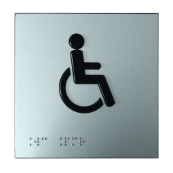 Picto braille 120 x 120 mm - Adhésif