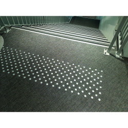 Kit clous podotactiles adhésifs pour pose rapide - Plaque de 33 clous