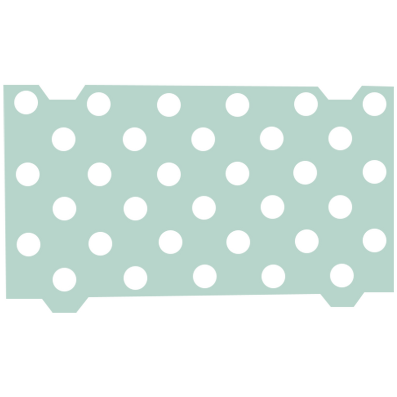 Gabarit de pose pour clous podotactiles adhésifs Gabarit de pose pour clous podotactiles adhésifs