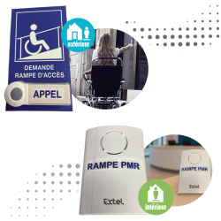 Borne d'appel d'entrée pour personnes à mobilité réduite
