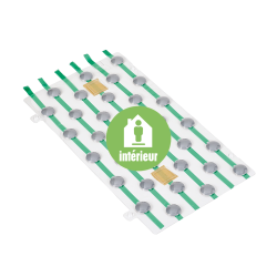 Clous podotactiles EASY.PLOT adhésifs - Kit de 5 plaques